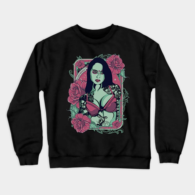 Lady rose Crewneck Sweatshirt by gblackid